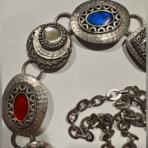 Chico's Accessories - Vtg Chico’s Keys Chain Belt Silver